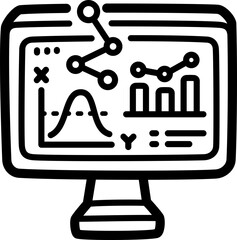 Formal science doodle vector icon and illustration