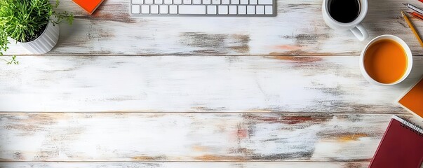 Freelance income opportunities creative desk water color Split-complementary color scheme