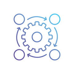 Workflow vector icon