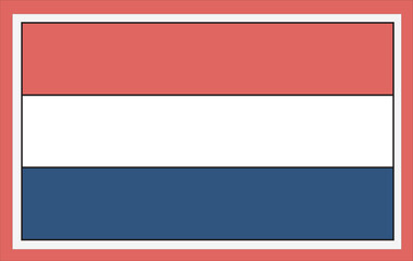 3d flag of the Netherlands