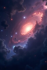 Obraz premium Abstract space background, Nebulae and galaxies in space