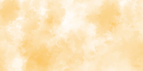 Soft white and yellow watercolor background for your design, Aquarelle painted paper template texture background banner, Pastel yellow watercolor design with digital painted for template.