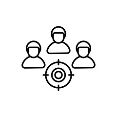 Customer Target vector icon