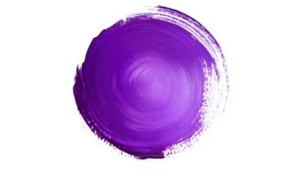 Abstract paint circle transparent background