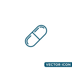 Simple Capsule Icon Design Template