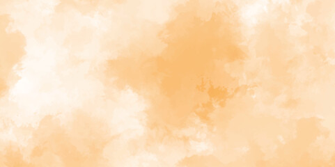 Soft white and yellow watercolor background for your design, Aquarelle painted paper template texture background banner, Pastel yellow watercolor design with digital painted for template.