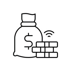 Earning vector icon