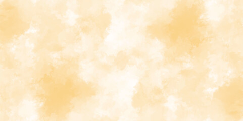 Soft white and yellow watercolor background for your design, Aquarelle painted paper template texture background banner, Pastel yellow watercolor design with digital painted for template.