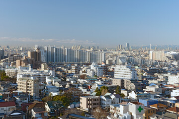 東京都足立区の俯瞰風景