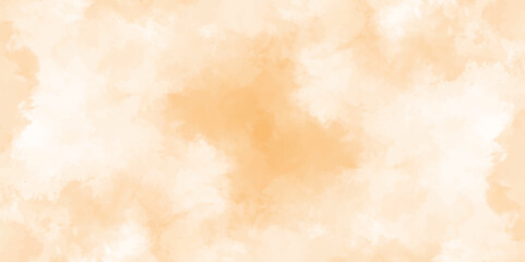 Soft white and yellow watercolor background for your design, Aquarelle painted paper template texture background banner, Pastel yellow watercolor design with digital painted for template.