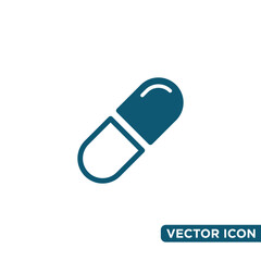 Simple Capsule Icon Design Template