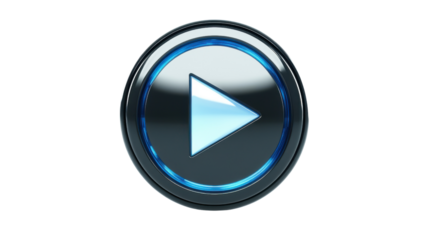 Play button transparent background