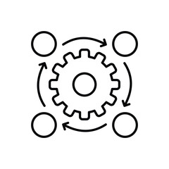 Workflow vector icon