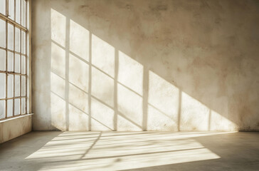 Obraz premium Spacious interior with a plain wall, ready to be transformed into your dream decor or artistic vision