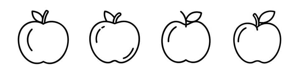 velvet apple icon, fruits line art, fruits icon - simple black line art icon of velvet apple perfect for logos, and fruits-themed designs.