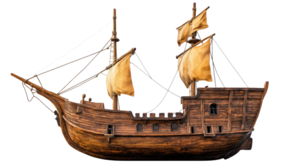 Pirate ship transparent background