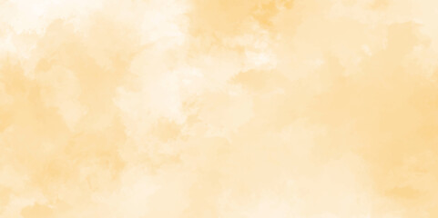 Soft white and yellow watercolor background for your design, Aquarelle painted paper template texture background banner, Pastel yellow watercolor design with digital painted for template.