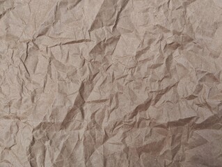 Fototapeta premium Abstrack brown crumpled paper texture and background 