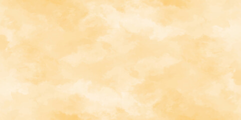 Soft white and yellow watercolor background for your design, Aquarelle painted paper template texture background banner, Pastel yellow watercolor design with digital painted for template.