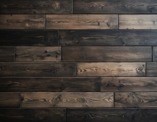 Dark Brown Wood Paneling: Rustic, Textured Wooden Background for Interior Design