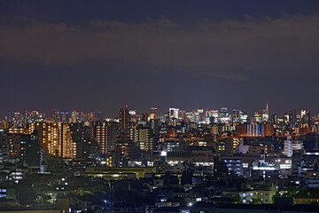 東京都足立区近辺の俯瞰夜景