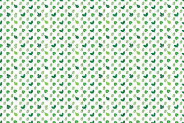 Naklejka premium Seamless Green Leaf Pattern for Nature-Themed Designs