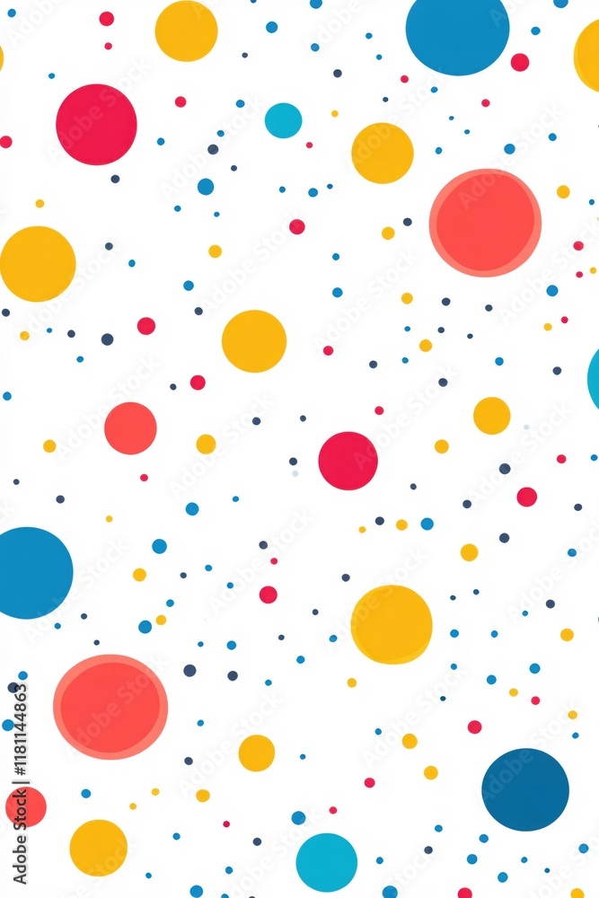 Poster colorful circles abstract background design modern style vibrant pattern
