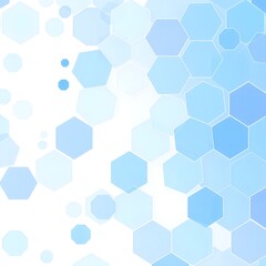 Hexagons pattern. Geometric abstract background with simple hexagonal elements. Medical, technology or science design. Generative AI
