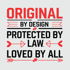 Fototapeta premium Motivational T-shirt Valentine's Day typography design. 