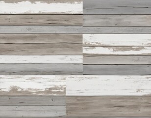 Obraz premium Rustic Weathered Wood Texture: Distressed Grey and White Plank Background