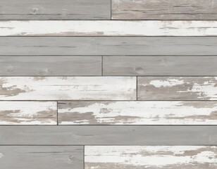 Rustic Whitewashed Gray Wood Planks Texture Background: Seamless Wooden Pattern for Design Projects