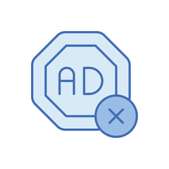 Ad Blocker vector icon