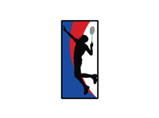 badminton player silhouette