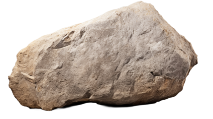 Rock isolated on transparent background PNG.

