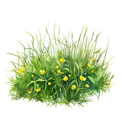 Green Grass Clipart Vector Illustration