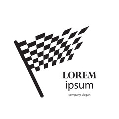 image of a racing flag flying