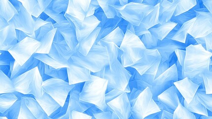 Naklejka premium Abstract Blue Crystal Ice Texture Background Shimmering Icy Fractal Pattern