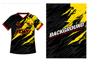 yellow red black tiger bear claw stripes Sublimation Jersey design ripped neon vector background blue pink, modern classic pattern texture, abstract sport apparel soccer football cycling © MuhammadSaifullah
