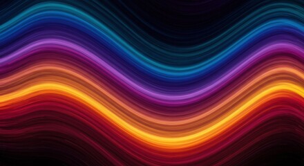 Flowing Spectrum:  A mesmerizing abstract background featuring vibrant, flowing lines of color creating a dynamic and rhythmic composition.  
