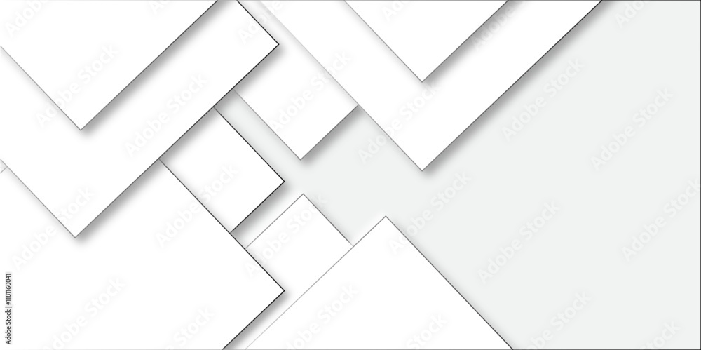 Poster abstract grey square shape with futuristic concept embossed papercut background with neomorphism abs