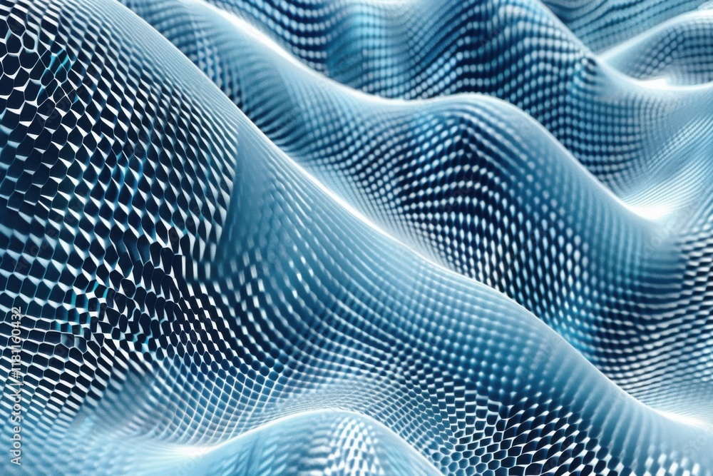 Aufkleber explore the depth of high-tech digital landscapes with abstract ai patterns