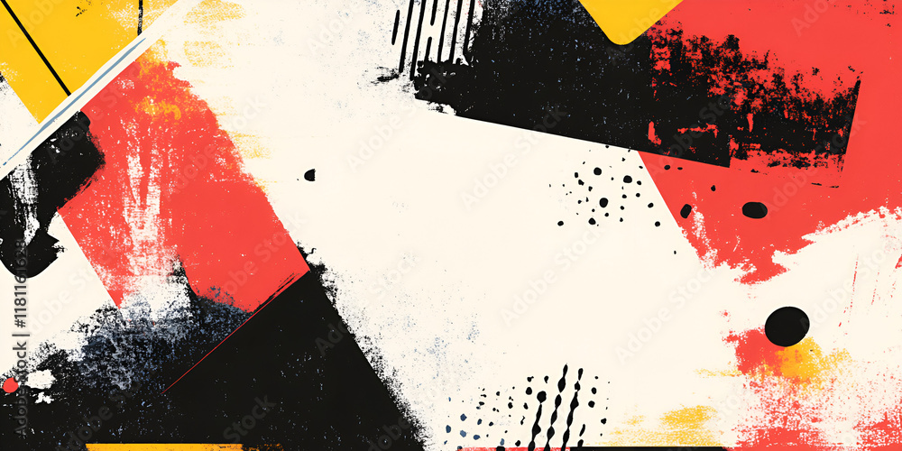Poster abstract geometric shapes: a vibrant and dynamic abstract background featuring bold geometric shapes
