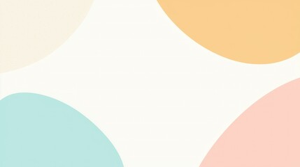 Abstract Pastel Shapes Background: A Serene and Minimalist Design