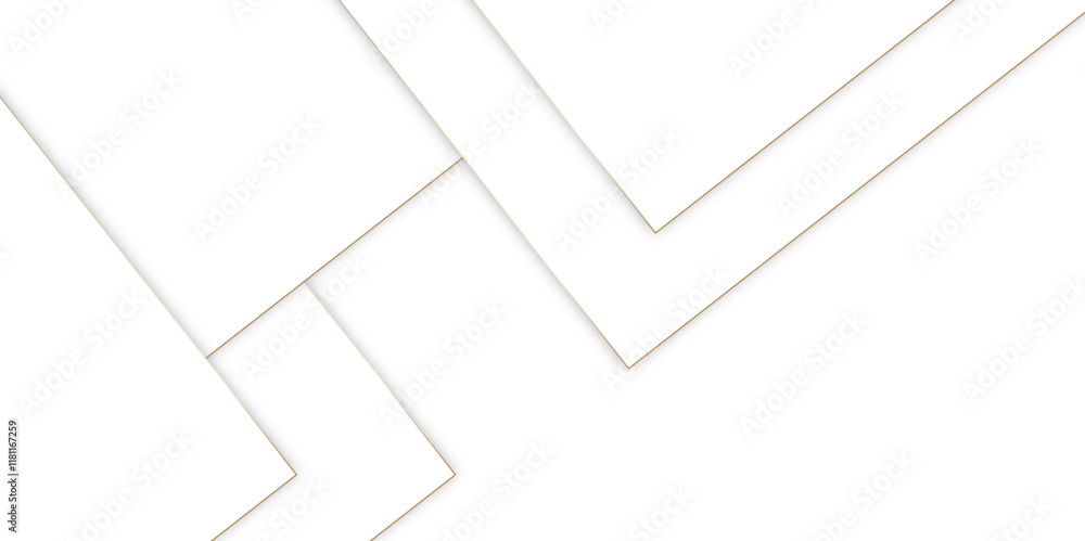 Aufkleber abstract white background design with layers of textured white transparent material in triangle and 