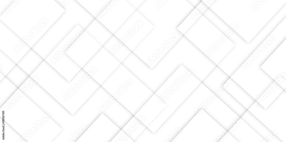 Aufkleber abstract white background design with layers of textured white transparent material in triangle and 