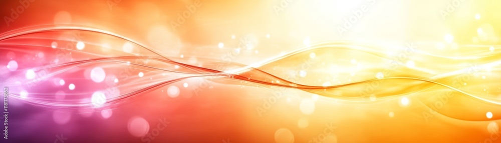Poster dynamic abstract background with colorful lines and glowing lights design vivid