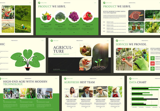 Agriculture Presentation Template Design Layout