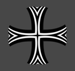 Black and white luxury cross