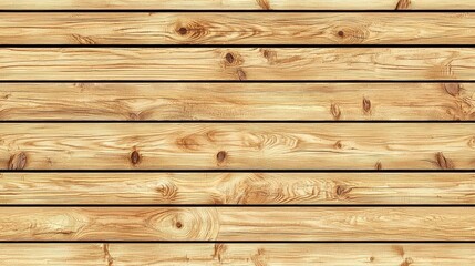 Naklejka premium Natural Light Brown Wooden Planks Texture Background Seamless Wood Grain Pattern