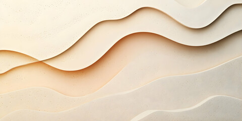 Abstract Paper Waves: Soft, organic lines and undulating forms create a captivating visual experience, inviting exploration and reflection.